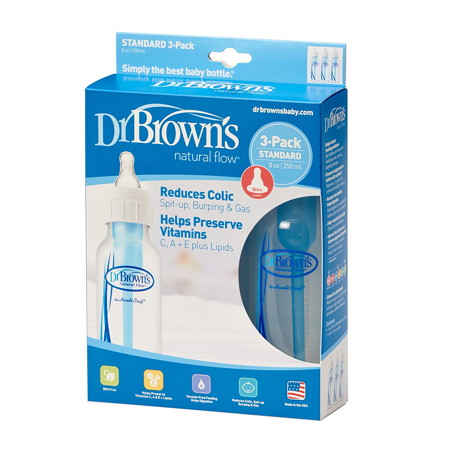 Buy Dr Brown PP Narrow-Neck Options+ Baby Bottle - Blue, 2-Pack 4 Oz /120  ml online
